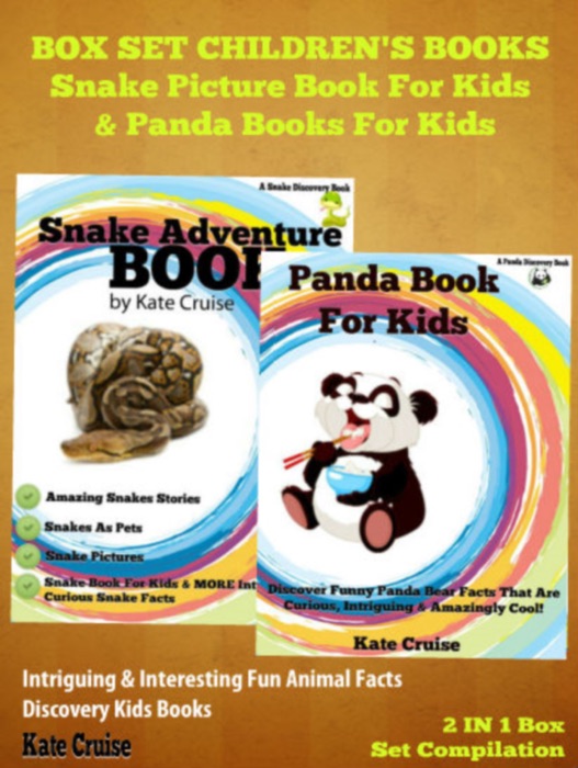 Box Set Children's Books: Snake Pictures Book For Kids & Panda Books For Kids