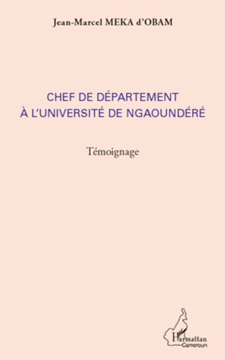 Chef de département à l’université de Ngaoundéré