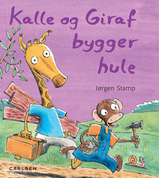 Kalle og Giraf bygger hule