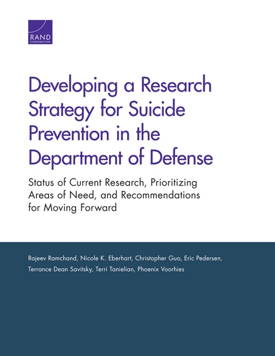 Developing a Research Strategy for Suicide Prevention in the Department of Defense