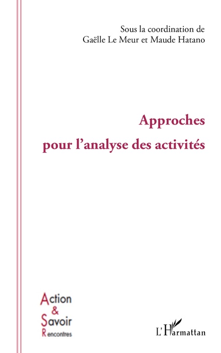 Approches pour l’analyse des activités