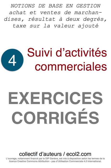 Suivi d’activités commerciales (exercices corrigés)