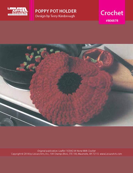 Poppy Pot Holder ePattern