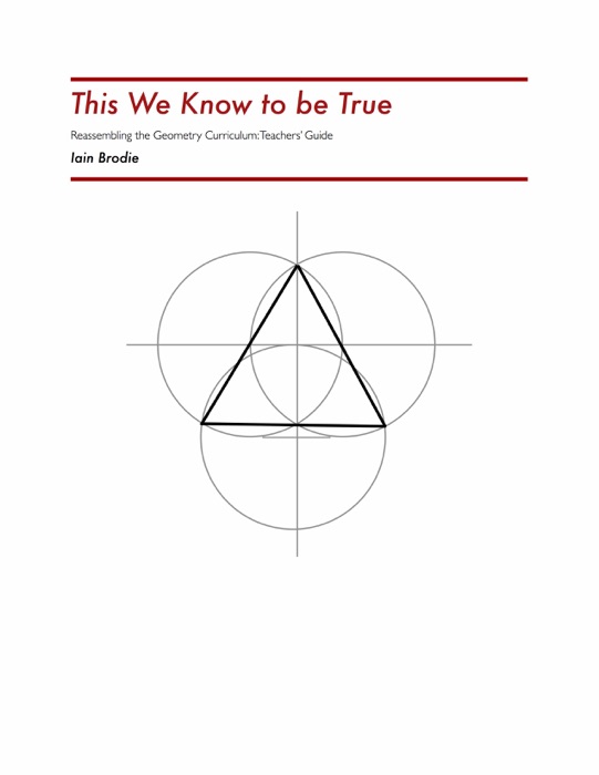 This We Know To Be True - Teacher's Guide