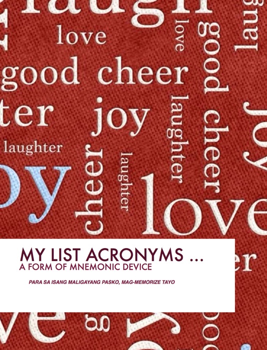 My List Acronyms...