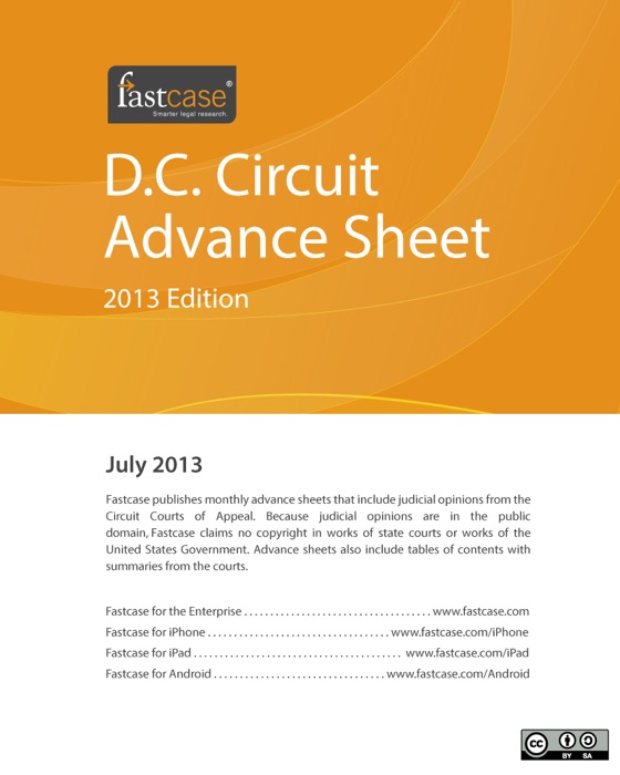 D.C. Circuit Advance Sheet July 2013