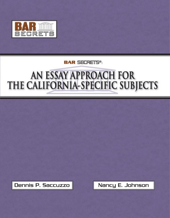 An Essay Approach for the California-Specific Subjects