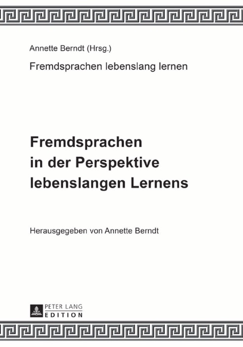 Fremdsprachen in der Perspektive lebenslangen Lernens