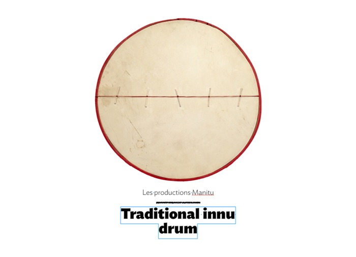 Traditional innu drum