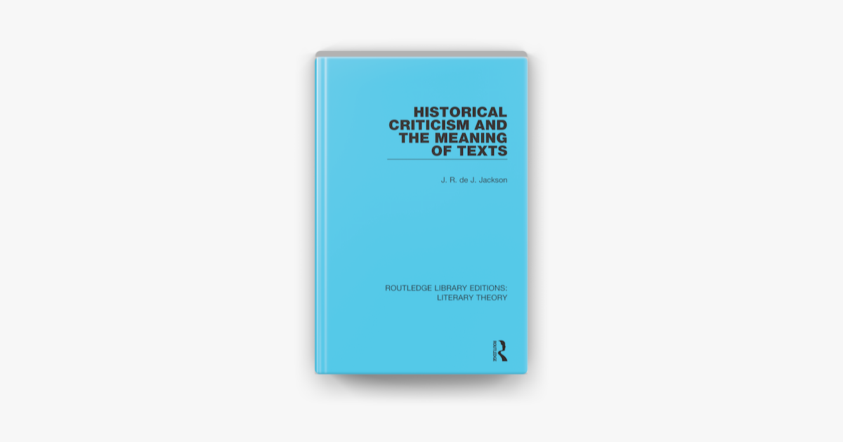 historical-criticism-and-the-meaning-of-texts-on-apple-books