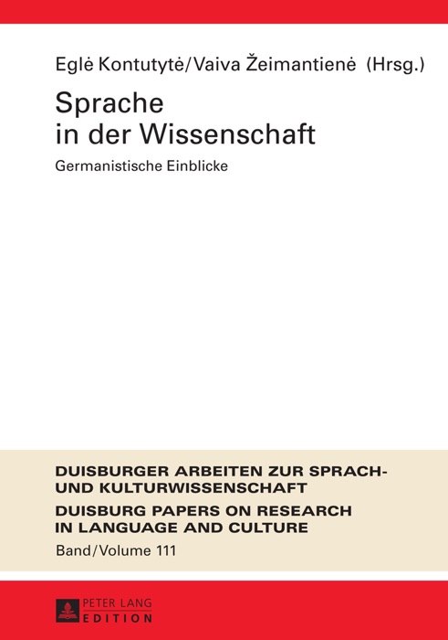 Sprache in der Wissenschaft