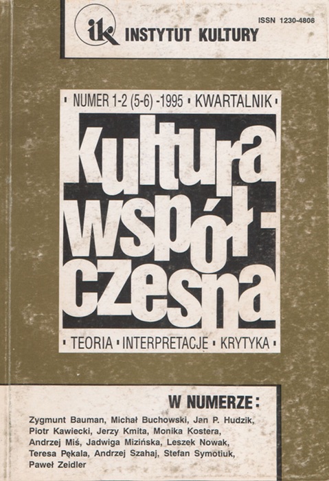 Kultura Współczesna 1-2/1995