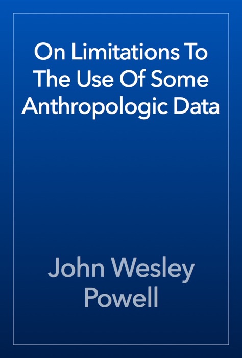 On Limitations To The Use Of Some Anthropologic Data
