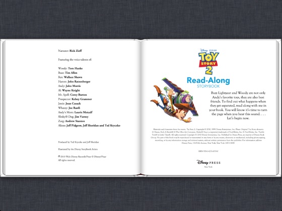 toy story storybook ipad