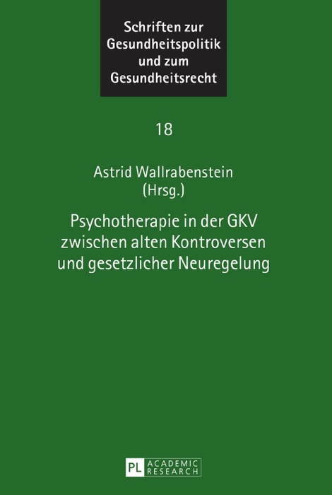 Psychotherapie in der GKV zwischen alten kontroversen und gesetzlicher neuregelung