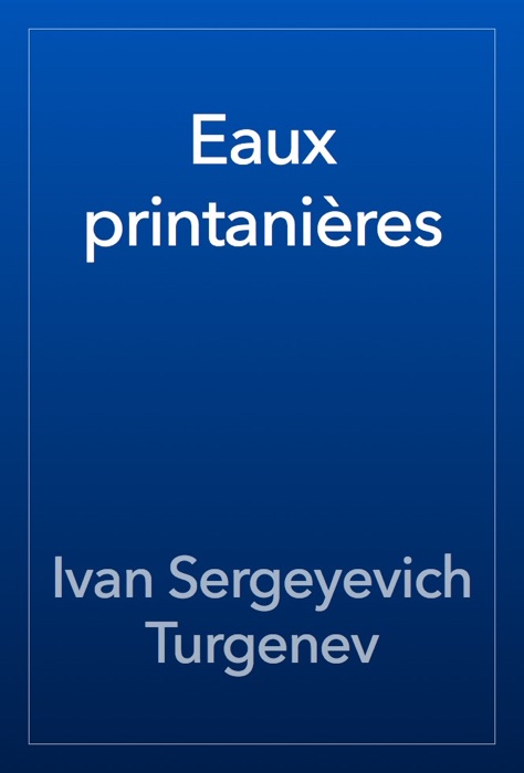 Eaux printanières