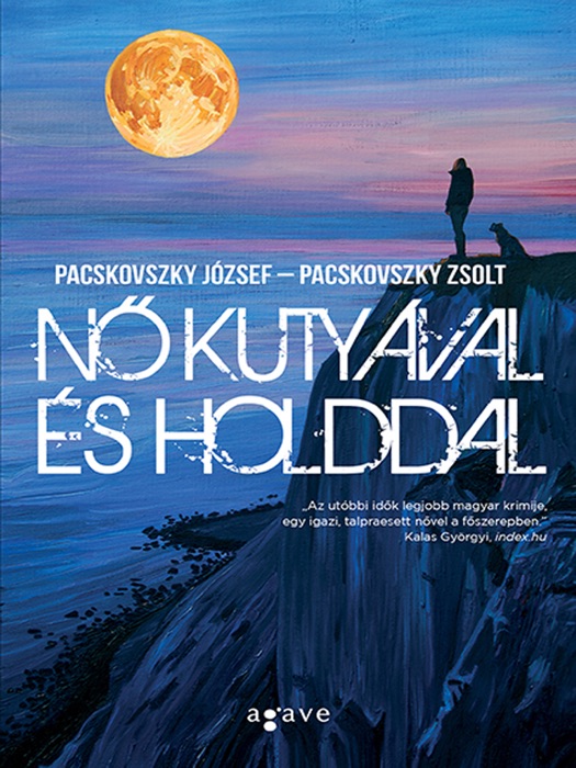 Nő kutyával és holddal