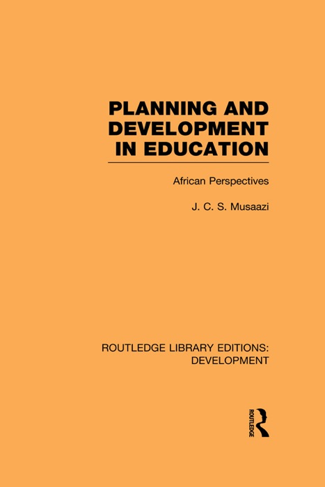 Planning and Development in Education