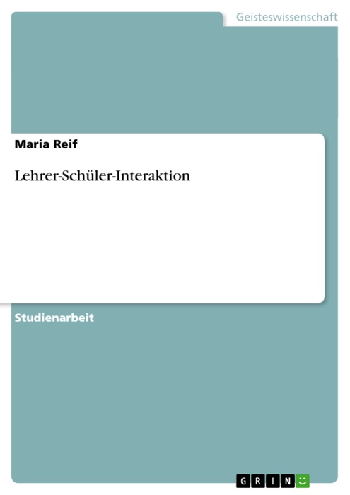 Lehrer-Schüler-Interaktion