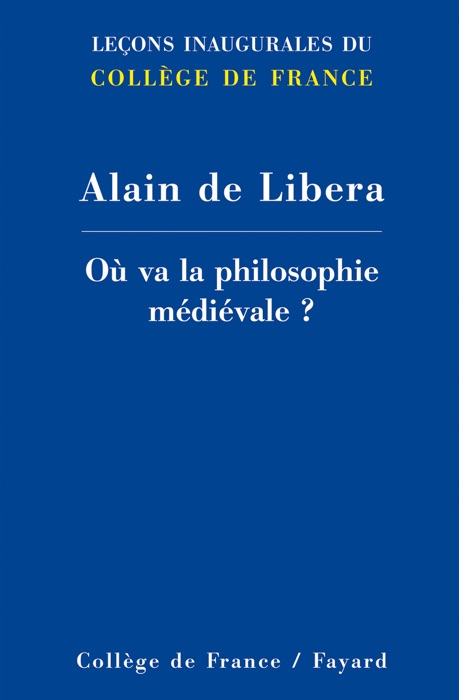 Où va la philosophie médiévale ?