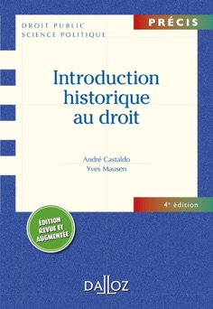 Introduction historique au droit - André Castaldo & Yves Mausen