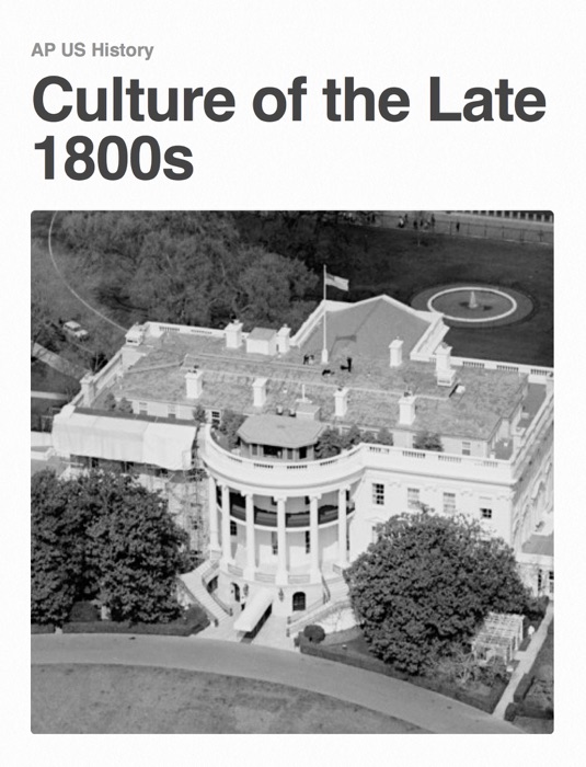 Culture of the Late 1800s