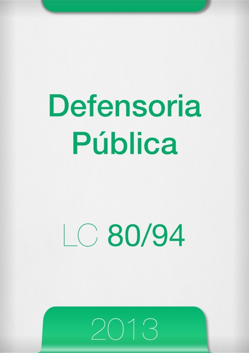 Defensoria pública 2013