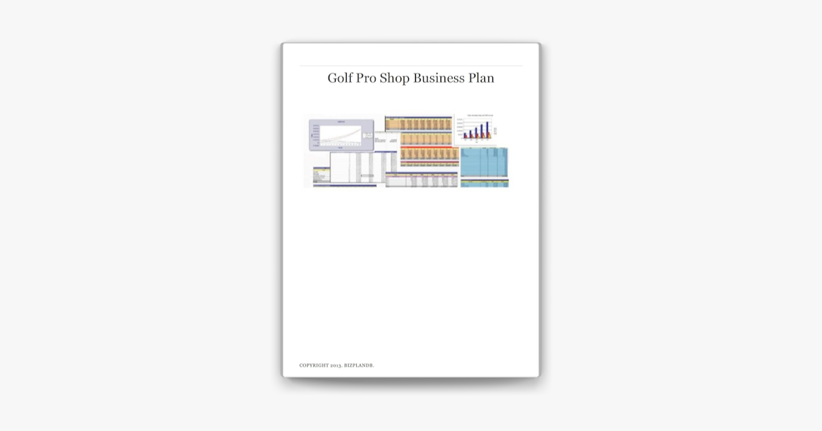 golf pro shop business plan