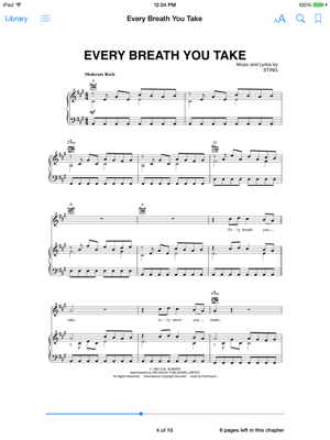 Every Breath You Take Sheet Music On Apple Books