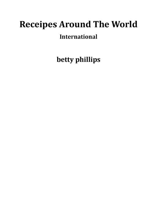 Receipes Around The World
