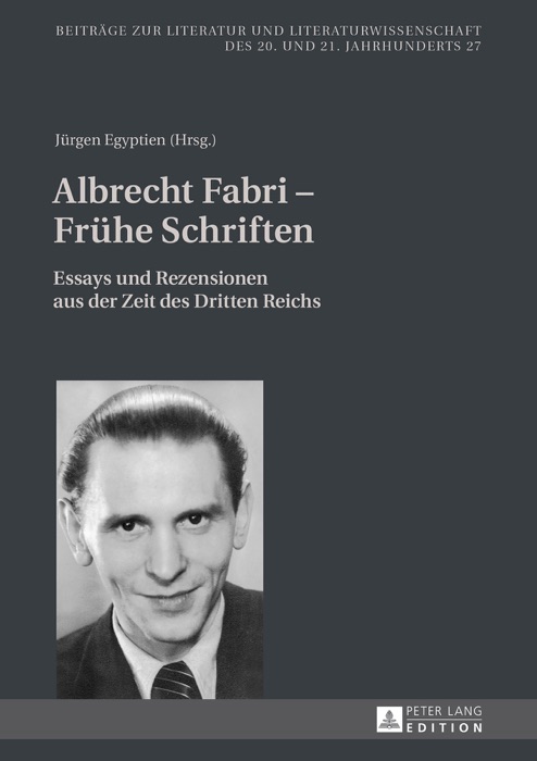 Albrecht Fabri – Frühe Schriften