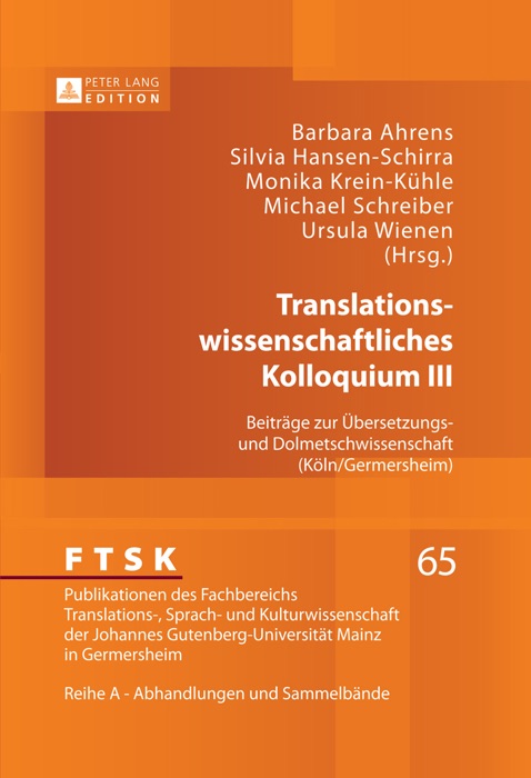 Translations-wissenschaftliches Kolloquium III