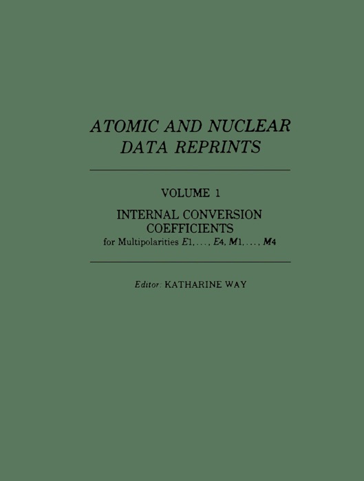 Atomic and Nuclear Data Reprints