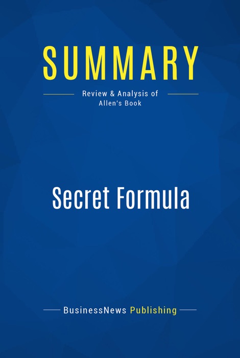 Summary: Secret Formula