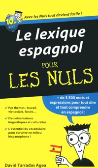 Le lexique espagnol Pour les Nuls - David Tarradas Agea