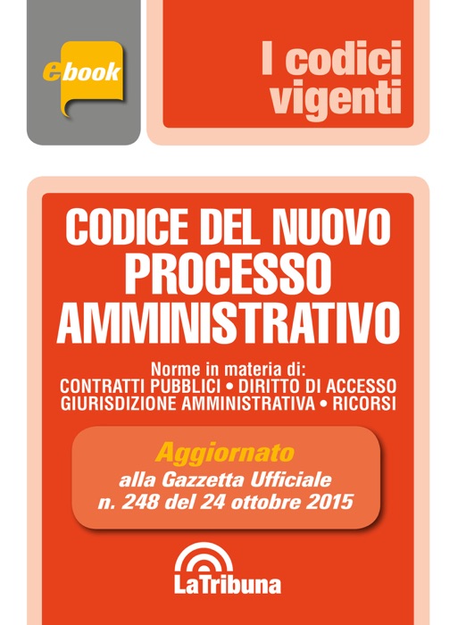 Codice del nuovo processo amministrativo