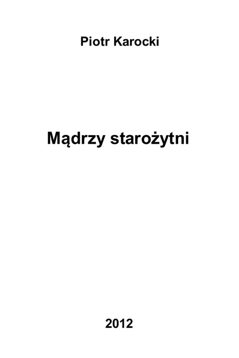 Mądrzy starożytni