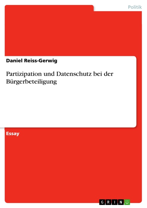 Partizipation und Datenschutz bei der Bürgerbeteiligung