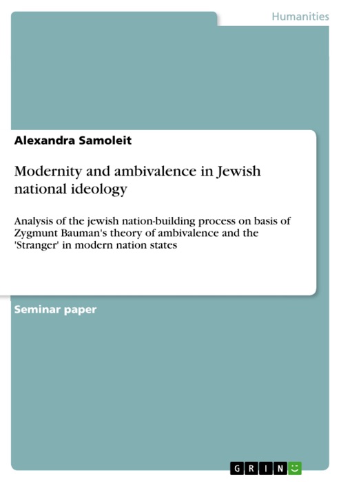 Modernity and Ambivalence in Jewish national ideology