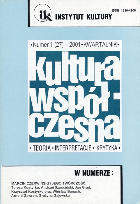 Kultura Współczesna 1/2001