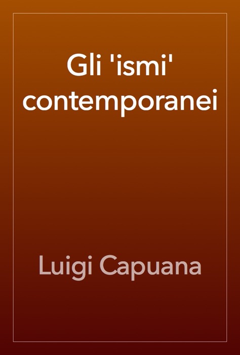 Gli 'ismi' contemporanei