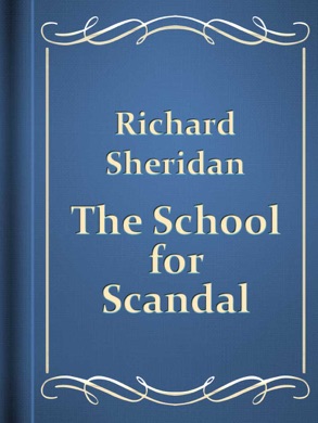 Capa do livro The School for Scandal de Richard Brinsley Sheridan