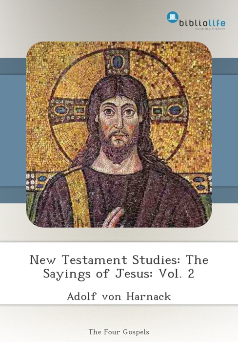 New Testament Studies: The Sayings of Jesus: Vol. 2