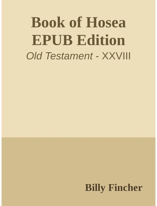 Book of Hosea EPUB Edition