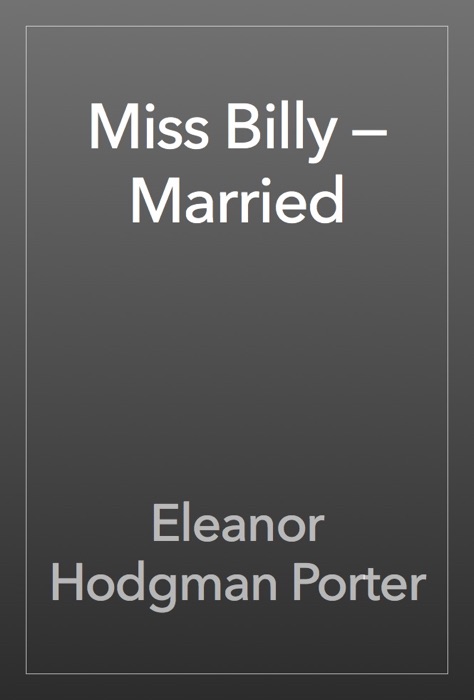 Miss Billy — Married