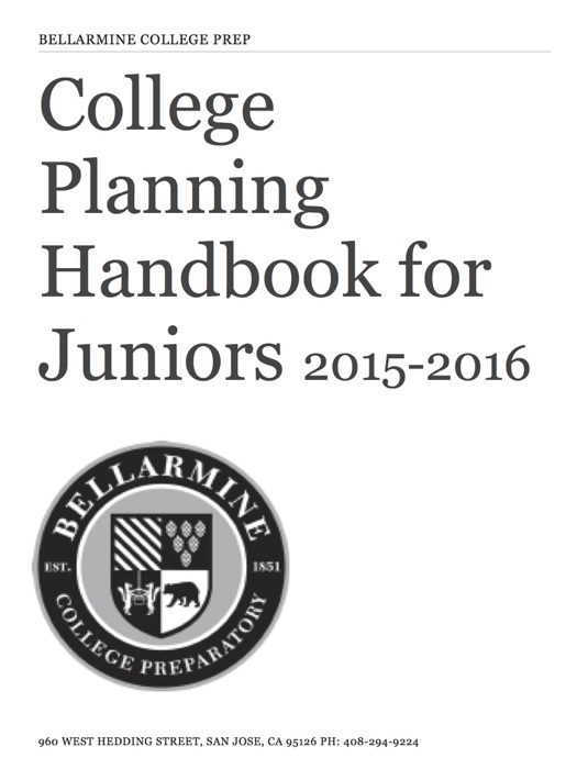 College  Planning  Handbook for Juniors 2015-2016