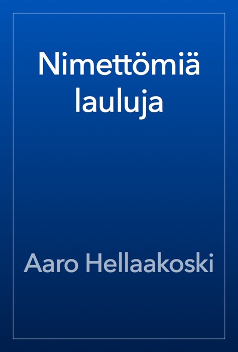 Nimettömiä lauluja