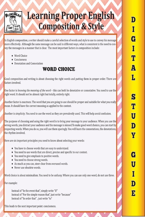 English Composition ( Blokehead Easy Study Guide)