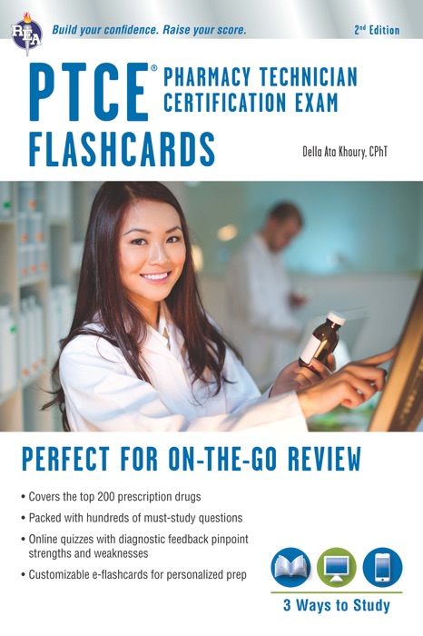 PTCE - Pharmacy Technician Certification Exam Flashcard Book + Online