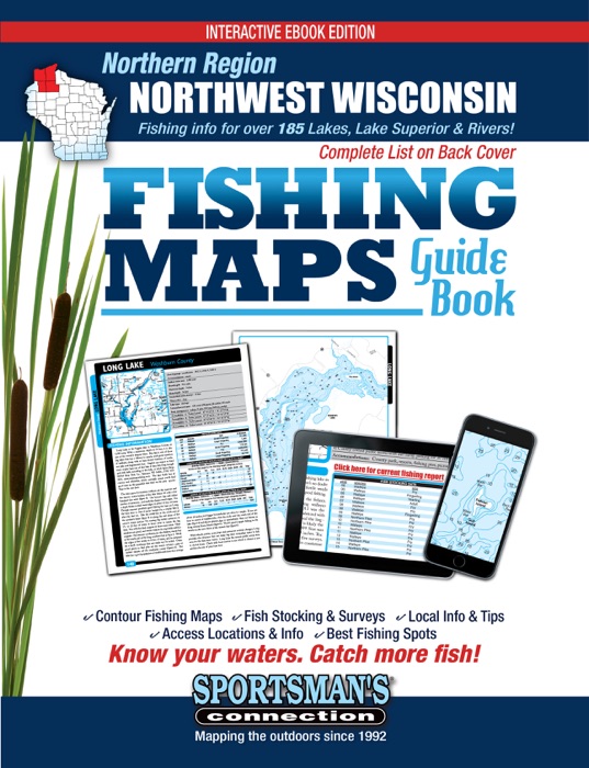 Northwest Wisconsin Northern Region Fishing Maps Guide Book